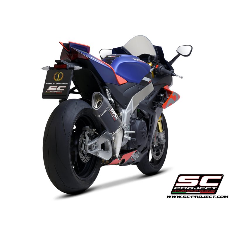 Uitlaat SC1-R 250mm carbon Aprilia RSV4/Tuono