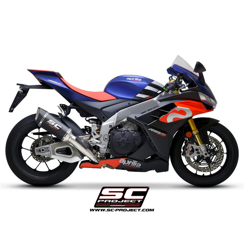 Uitlaat SC1-R 250mm carbon Aprilia RSV4/Tuono