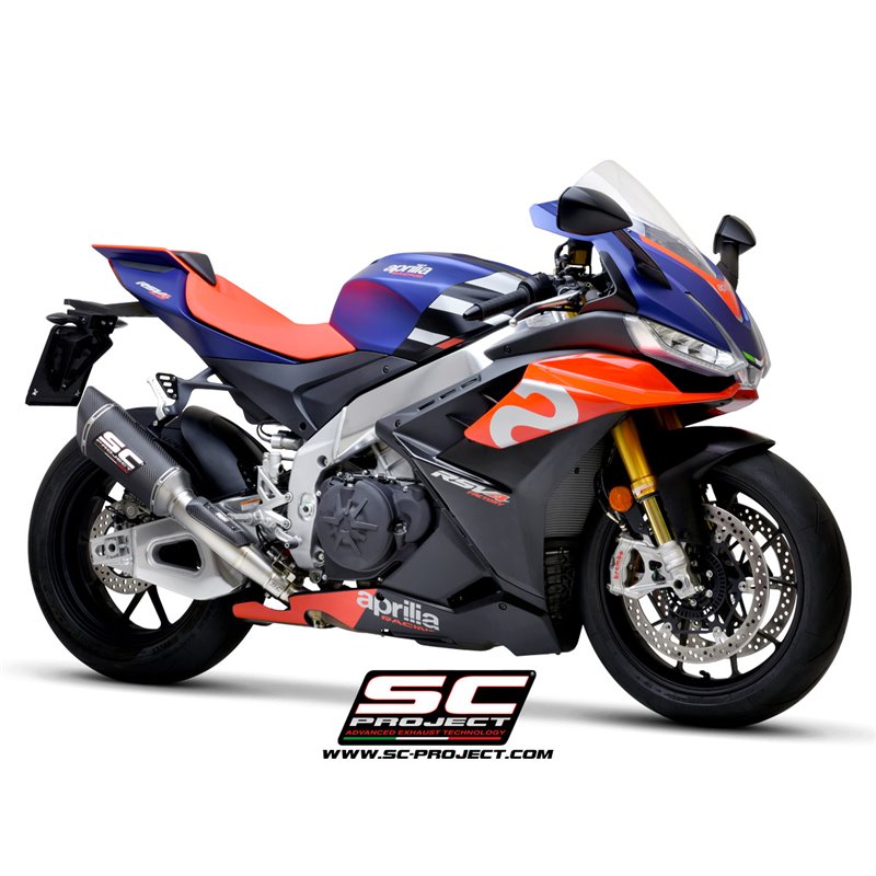 Exhaust SC1-R 250mm titanium Aprilia RSV4/Tuono