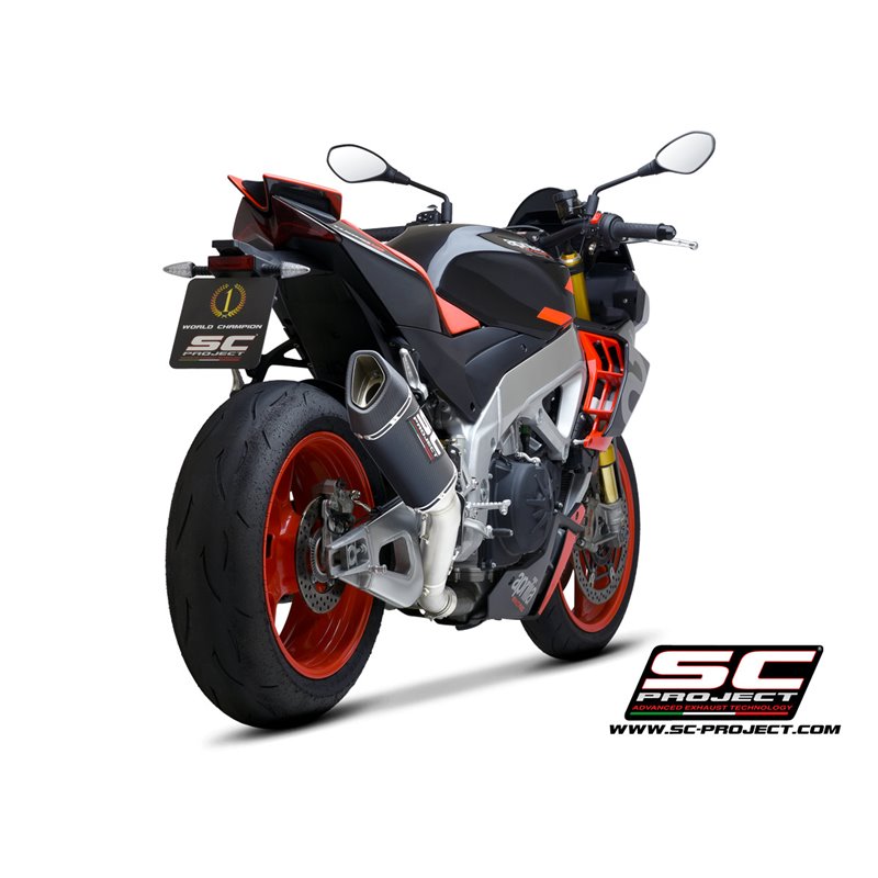 Uitlaat SC1-R 250mm carbon Aprilia RSV4/Tuono