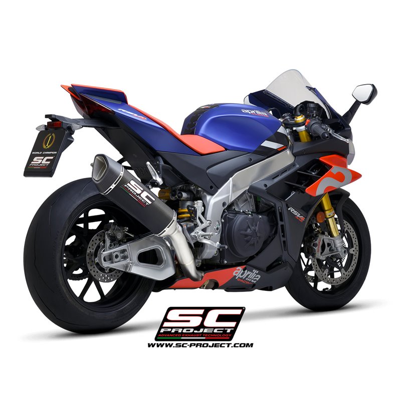 Exhaust SC1-R 350mm carbon Aprilia RSV4/Tuono