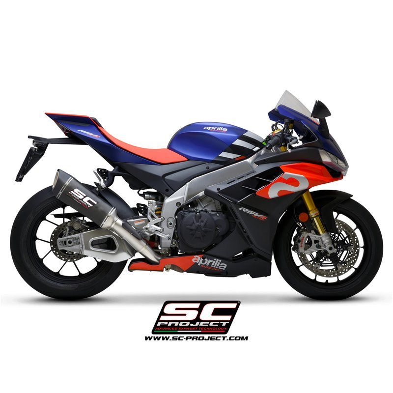 Uitlaat SC1-R 350mm carbon Aprilia RSV4/Tuono