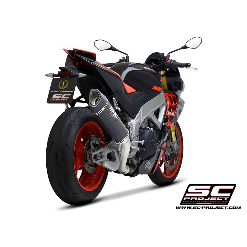 Uitlaat SC1-R 350mm carbon Aprilia RSV4/Tuono