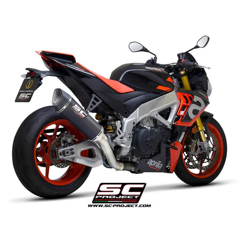 Uitlaat SC1-R 350mm carbon Aprilia RSV4/Tuono