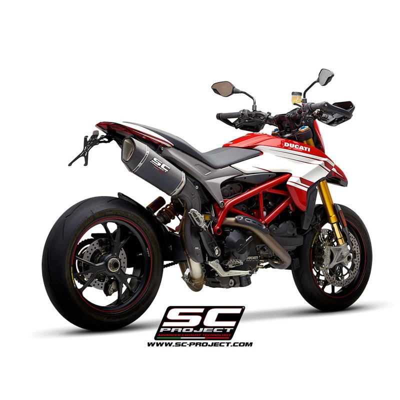 Uitlaat SC1-R (hoog) carbon Ducati Hypermotard 939 (+SP)