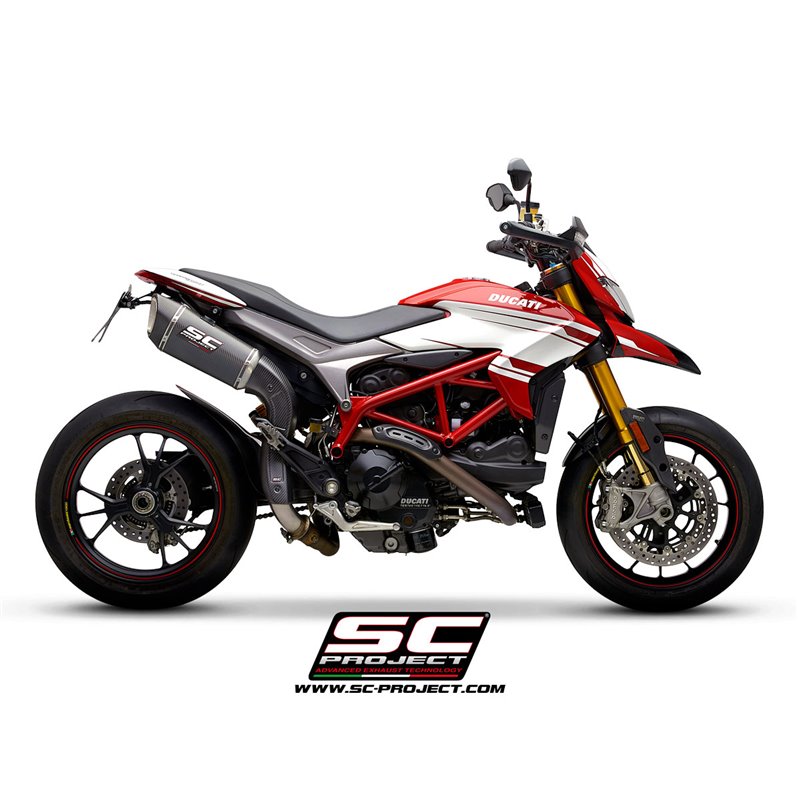 Exhaust SC1-R (hoog) carbon Ducati Hypermotard 939 (+SP)