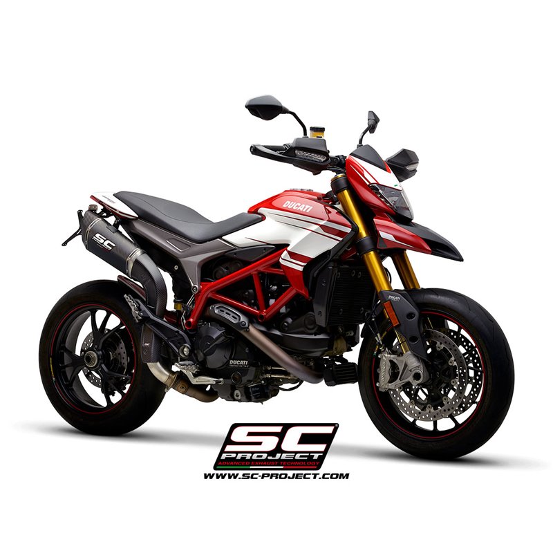 Uitlaat SC1-R (hoog) carbon Ducati Hypermotard 939 (+SP)