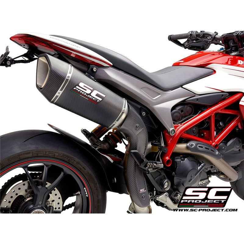 Uitlaat SC1-R (hoog) carbon Ducati Hypermotard 939 (+SP)