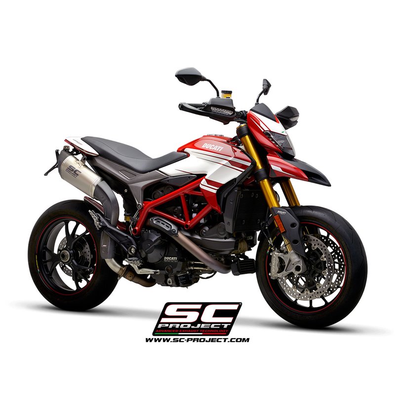 Uitlaat SC1-R (hoog) titanium Ducati Hypermotard 939 (+SP)