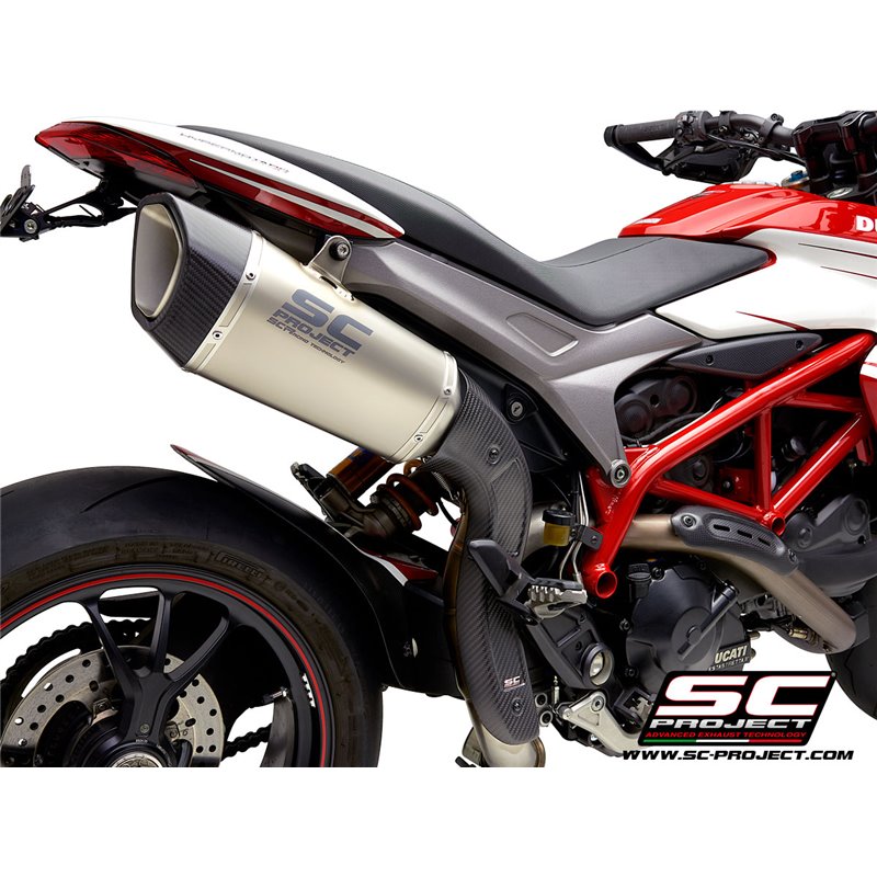 Uitlaat SC1-R (hoog) titanium Ducati Hypermotard 939 (+SP)