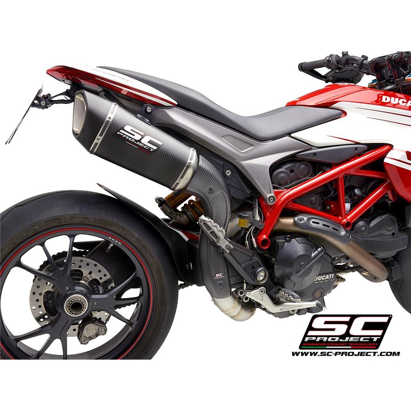 Exhaust SC1-R (hoog) carbon Ducati Hypermotard 939 (+SP)