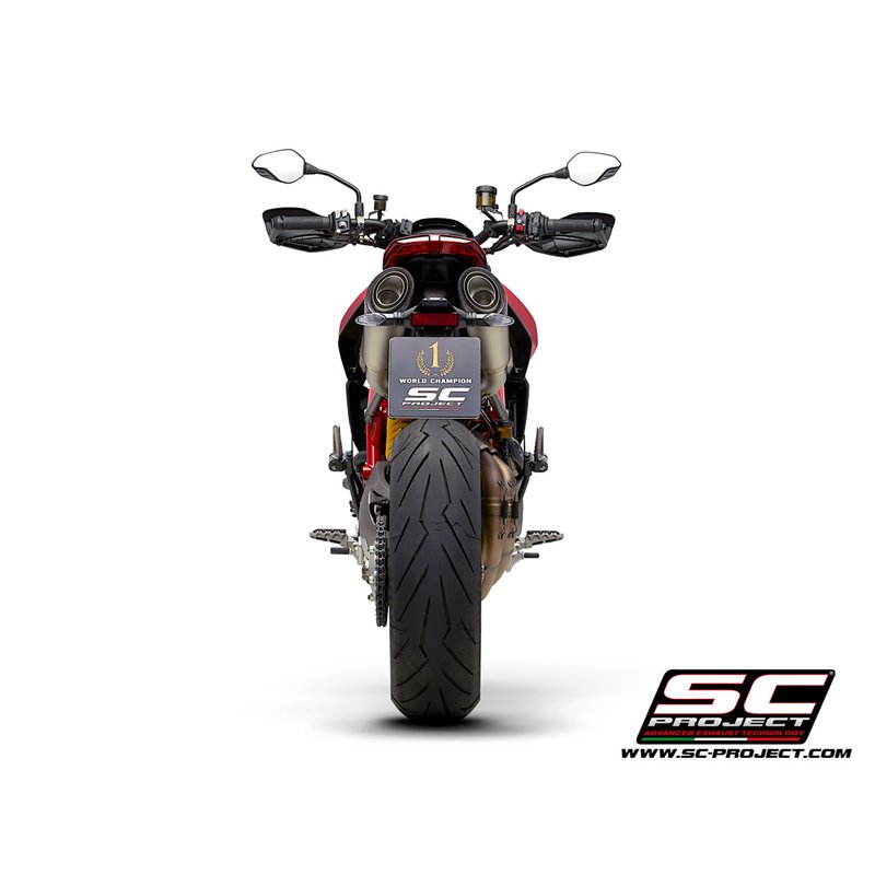 Uitlaten S1 titanium Ducati Hypermotard 950