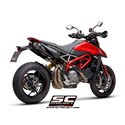 Uitlaten S1 matzwart Ducati Hypermotard 950