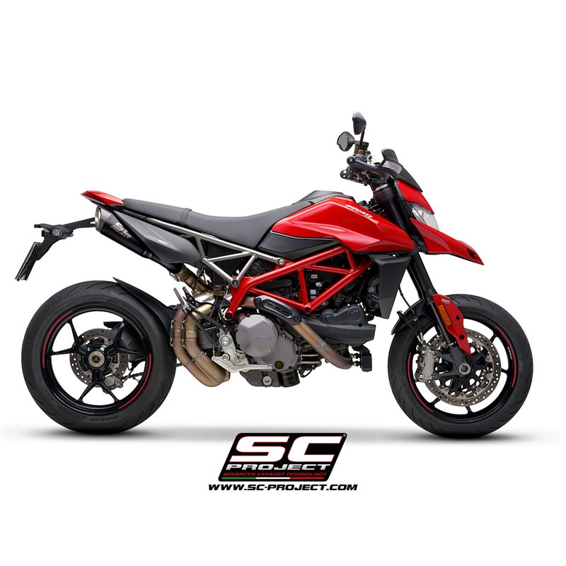 Uitlaten S1 matzwart Ducati Hypermotard 950