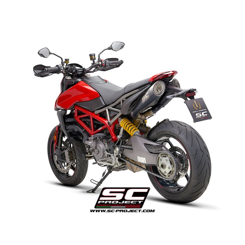 Uitlaten S1 matzwart Ducati Hypermotard 950