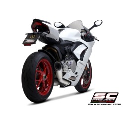 Half uitlaatsysteem 2-1 S1 titanium Panigale V2