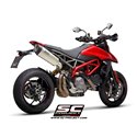 Uitlaat SC1-R titanium Ducati Hypermotard 950