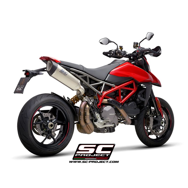 Uitlaat SC1-R titanium Ducati Hypermotard 950