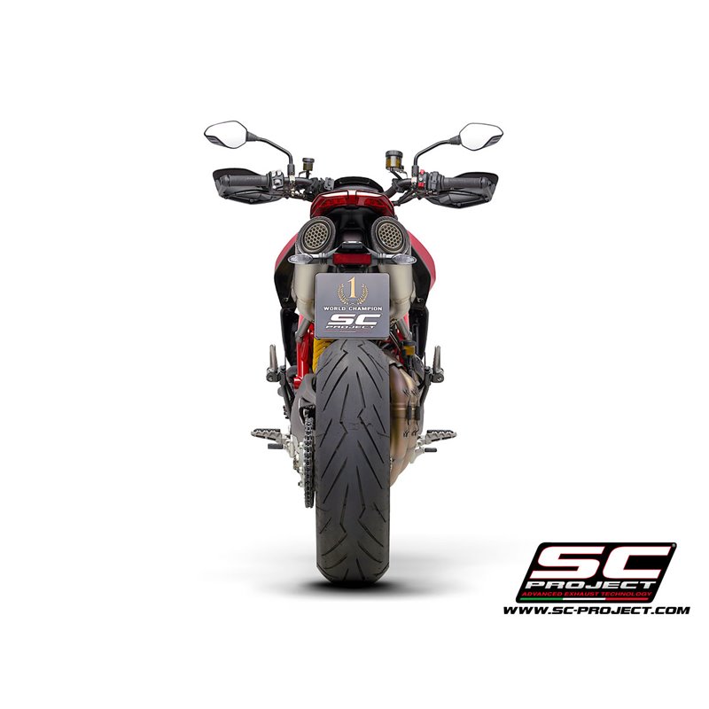 Uitlaten S1 (mesh) titanium Ducati Hypermotard 950