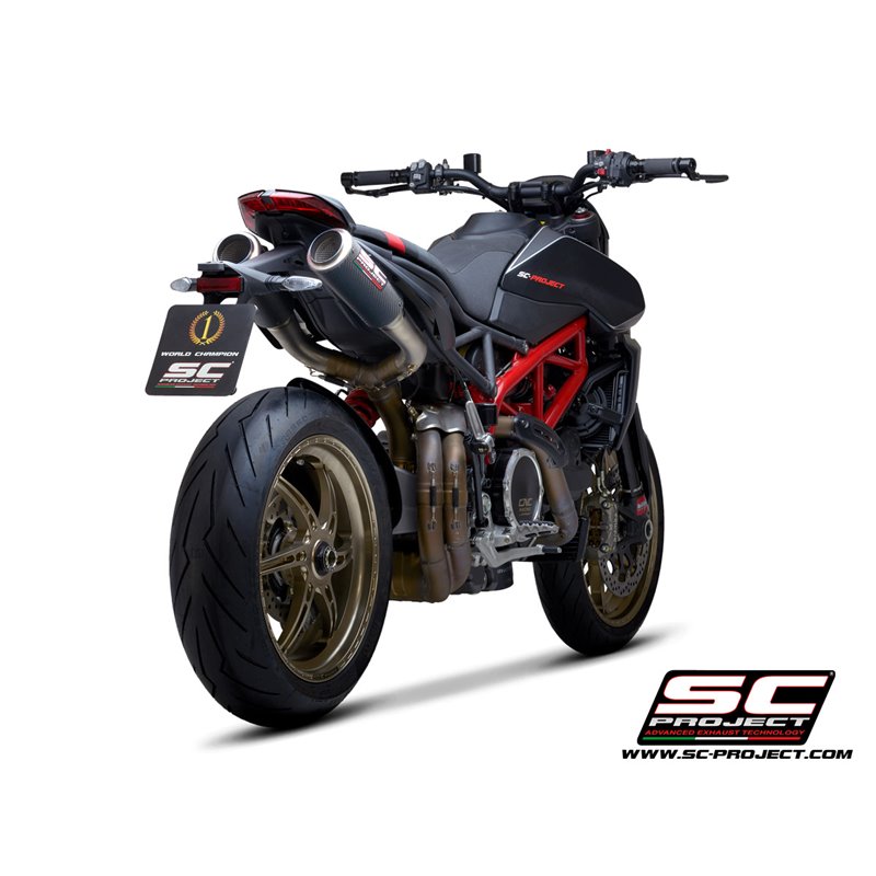 Uitlaten CR-T M2 carbon Ducati Hypermotard 950