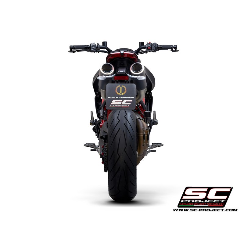 Uitlaten CR-T M2 carbon Ducati Hypermotard 950