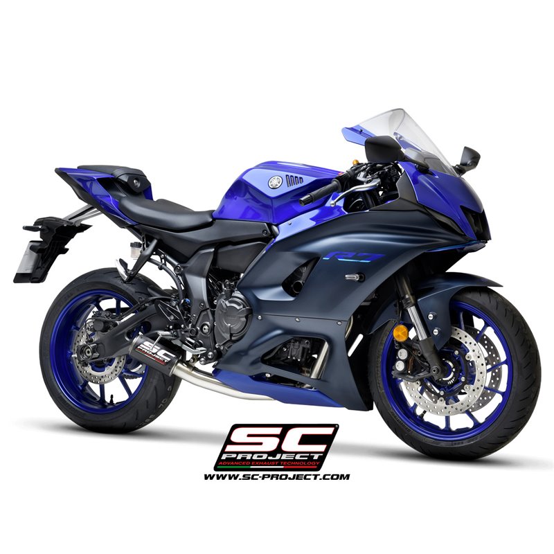 Uitlaatsysteem 2-1 CR-T RVS/carbon Yamaha YZF-R7