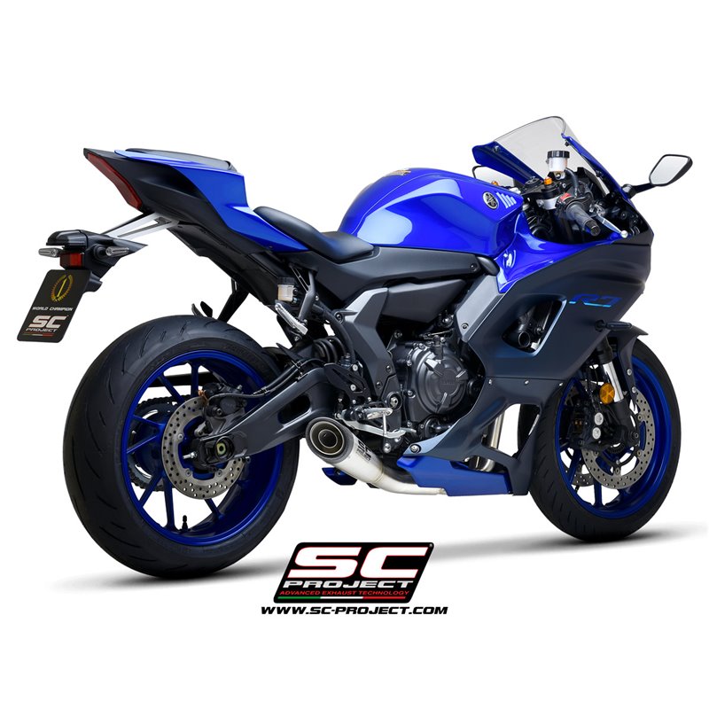 Uitlaatsysteem 2-1 S1 RVS/titanium Yamaha YZF-R7