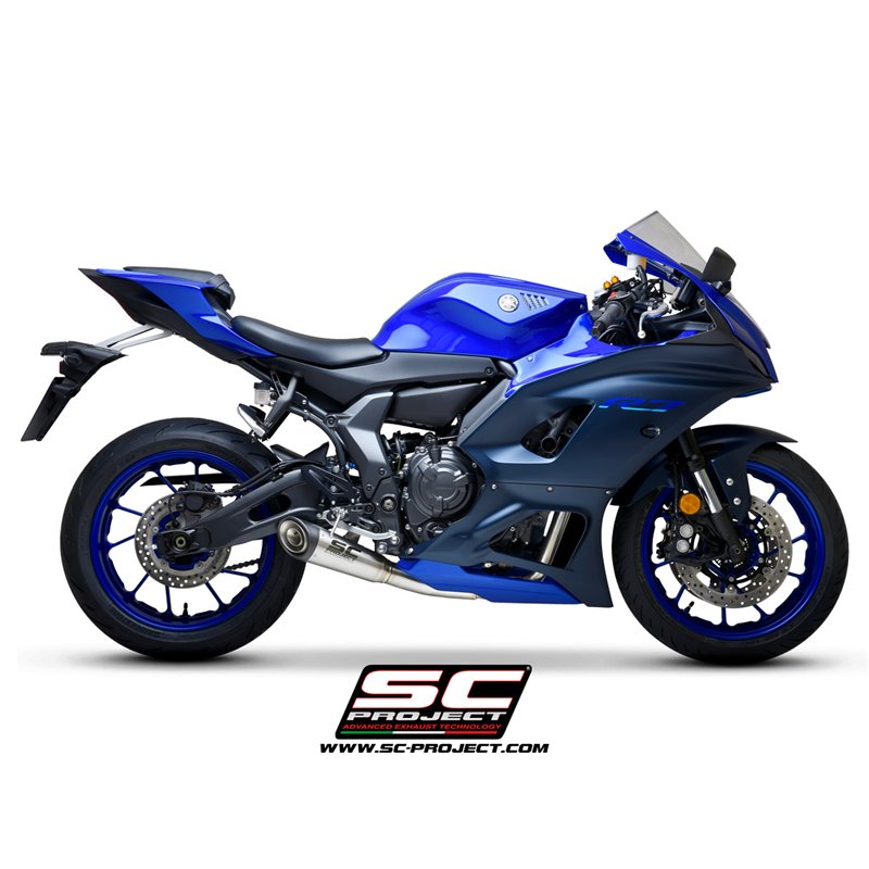 Uitlaatsysteem 2-1 S1 RVS/titanium Yamaha YZF-R7