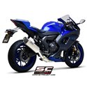 Uitlaatsysteem 2-1 SC1-S RVS/titanium Yamaha YZF-R7