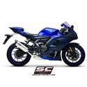 Uitlaatsysteem 2-1 SC1-S RVS/titanium Yamaha YZF-R7