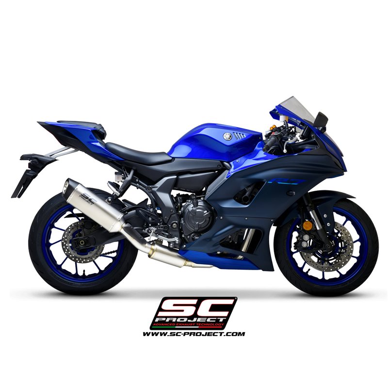 Uitlaatsysteem 2-1 SC1-S RVS/titanium Yamaha YZF-R7