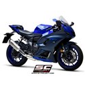 Uitlaatsysteem 2-1 SC1-S RVS/titanium Yamaha YZF-R7