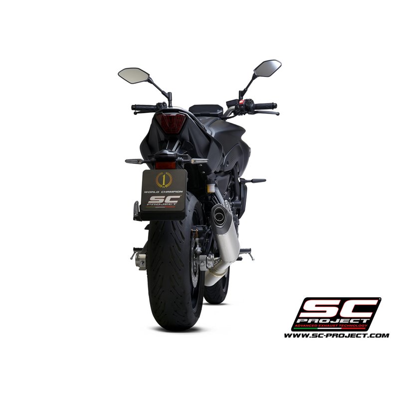 Uitlaatsysteem 2-1 SC1-S RVS/titanium Yamaha MT-07/Tracer