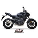 Uitlaatsysteem 2-1 SC1-S RVS/titanium Yamaha MT-07/Tracer