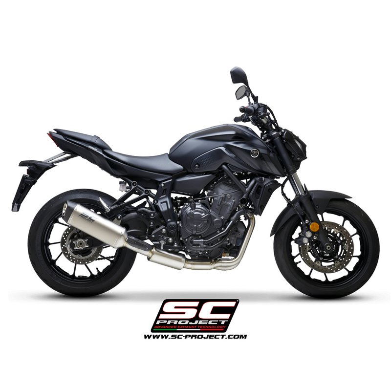 Full System 2-1 SC1-S RVS/titanium Yamaha MT-07/Tracer