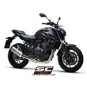 Uitlaatsysteem 2-1 SC1-S RVS/titanium Yamaha MT-07/Tracer