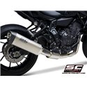 Uitlaatsysteem 2-1 SC1-S RVS/titanium Yamaha MT-07/Tracer