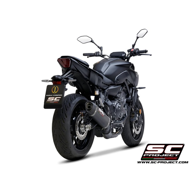 Full System 2-1 SC1-S matt black/carbon Yamaha MT-07/Tracer