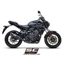 Uitlaatsysteem 2-1 SC1-S matzwart/carbon Yamaha MT-07/Tracer