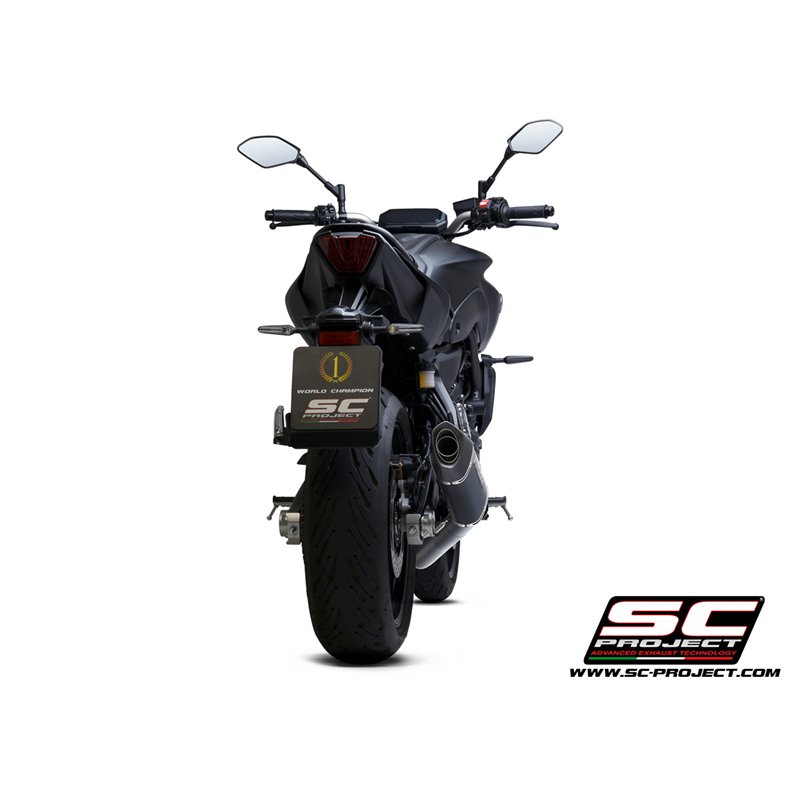 Uitlaatsysteem 2-1 SC1-S RVS/carbon Yamaha MT-07/Tracer