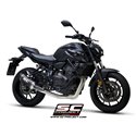 Uitlaatsysteem 2-1 SC1-S RVS/carbon Yamaha MT-07/Tracer