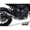 Uitlaatsysteem 2-1 SC1-S RVS/carbon Yamaha MT-07/Tracer