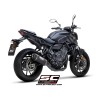 Uitlaatsysteem 2-1 SC1-S matzwart/carbon Yamaha MT-07/Tracer