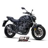 Uitlaatsysteem 2-1 SC1-S matzwart/carbon Yamaha MT-07/Tracer