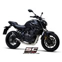 Full System 2-1 CR-T RVS/carbon Yamaha MT-07/Tracer