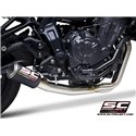 Uitlaatsysteem 2-1 CR-T RVS/carbon Yamaha MT-07/Tracer