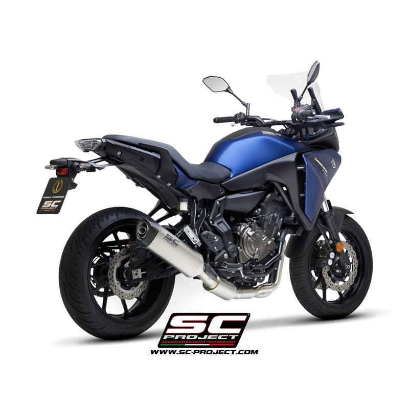 Full System 2-1 SC1-S RVS/titanium Yamaha MT-07/Tracer