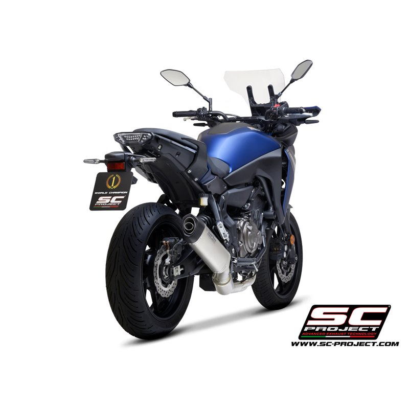 Uitlaatsysteem 2-1 SC1-S RVS/titanium Yamaha MT-07/Tracer