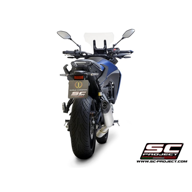 Uitlaatsysteem 2-1 SC1-S RVS/titanium Yamaha MT-07/Tracer