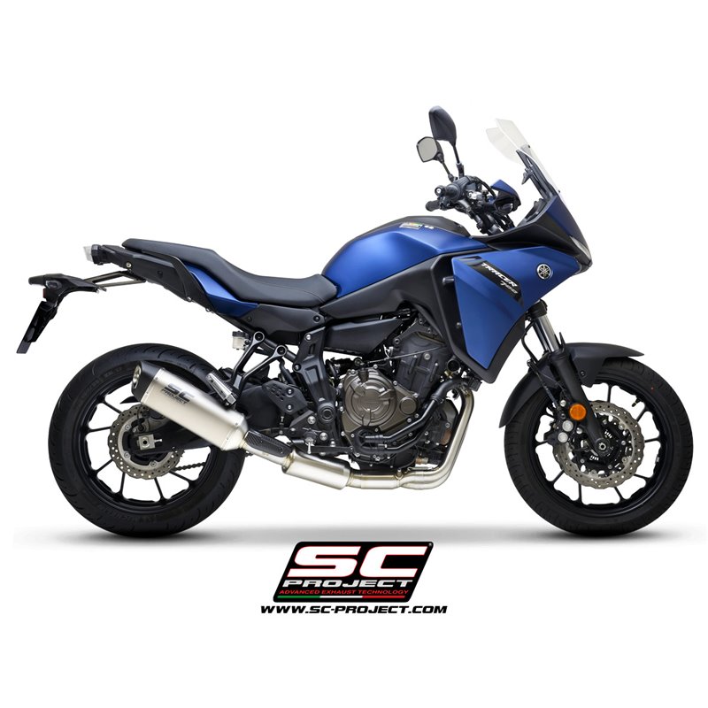 Uitlaatsysteem 2-1 SC1-S RVS/titanium Yamaha MT-07/Tracer